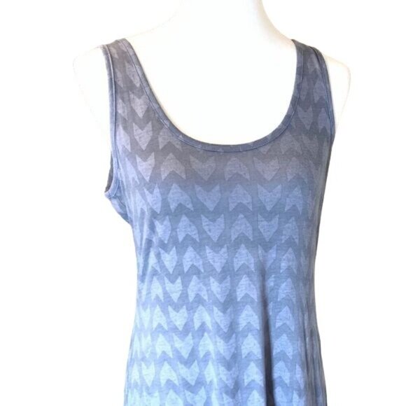Threads 4 Thought Maxi Dress Sleeveless Gray Arrow Pattern Size Medium - Picture 7 of 12